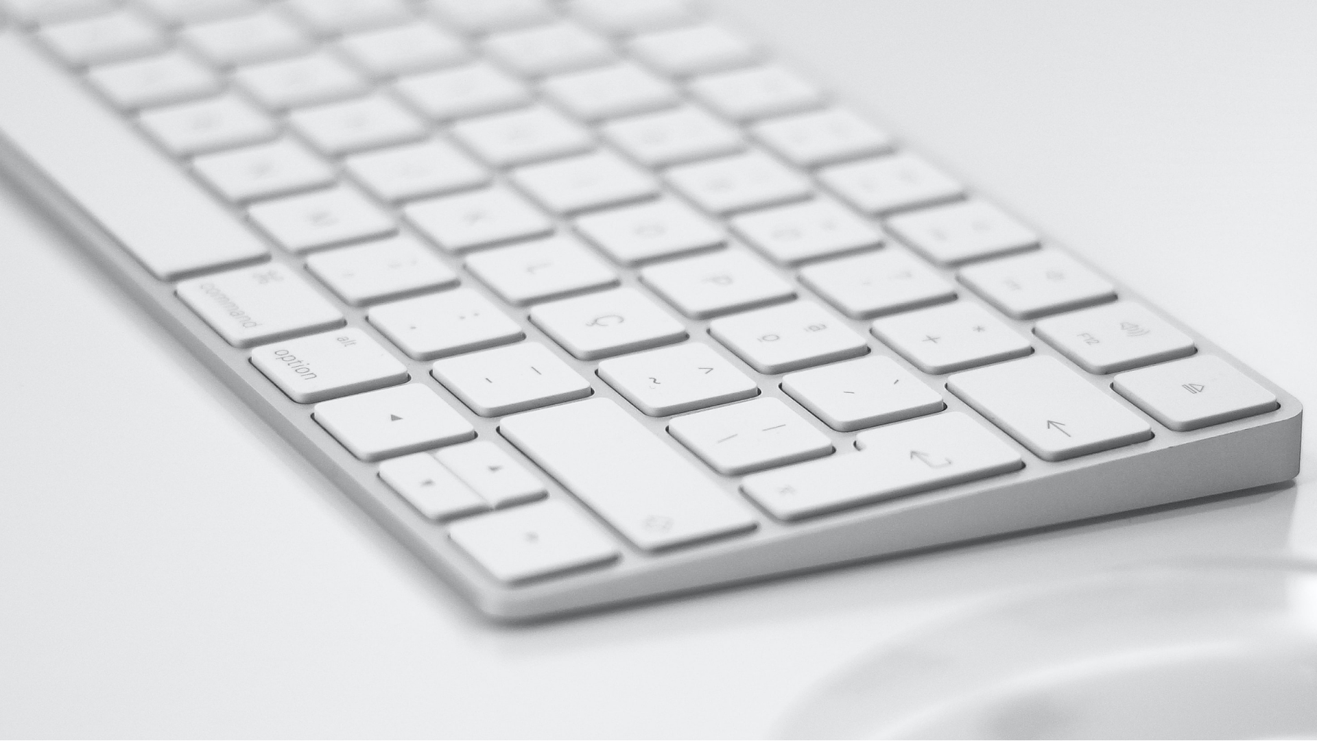 image of white keyboard